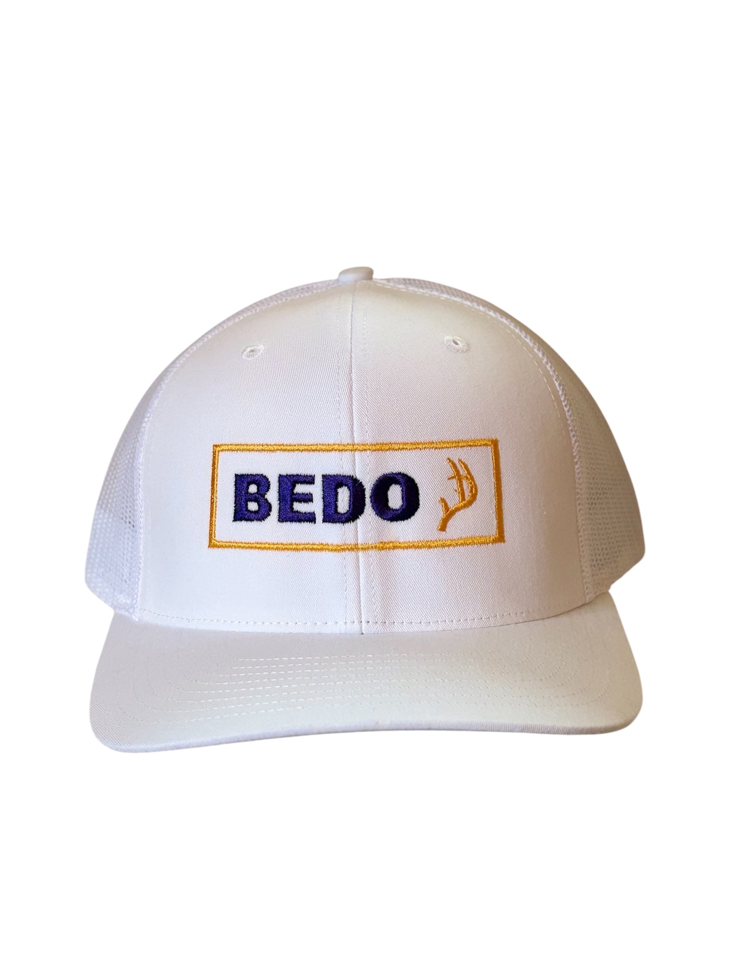 Deer Antler Hat - White with LSU stitching