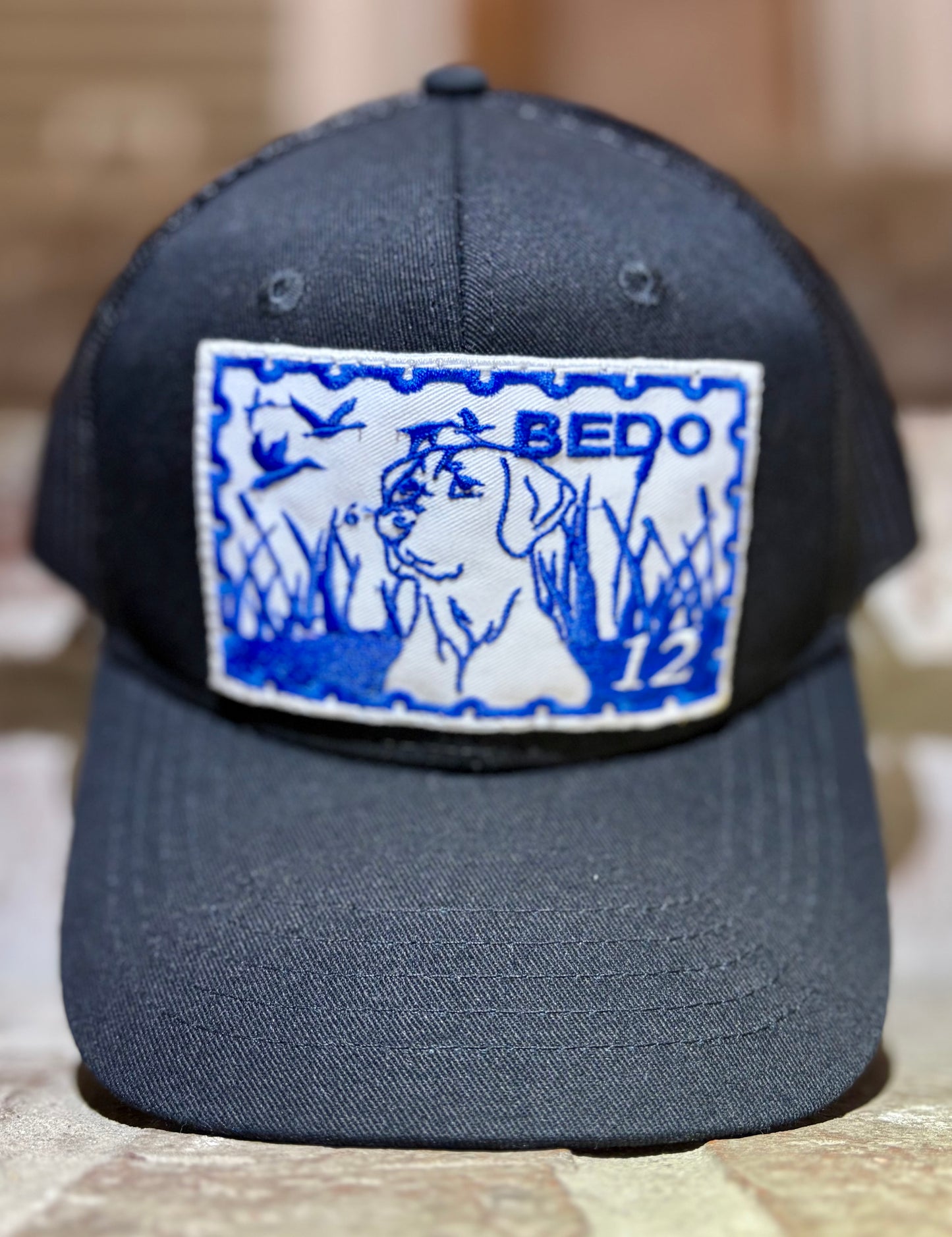 Youth Black Lab Patch Bedo Hat