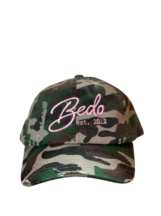 Women's Camo Pink Bedo Stitching Hat