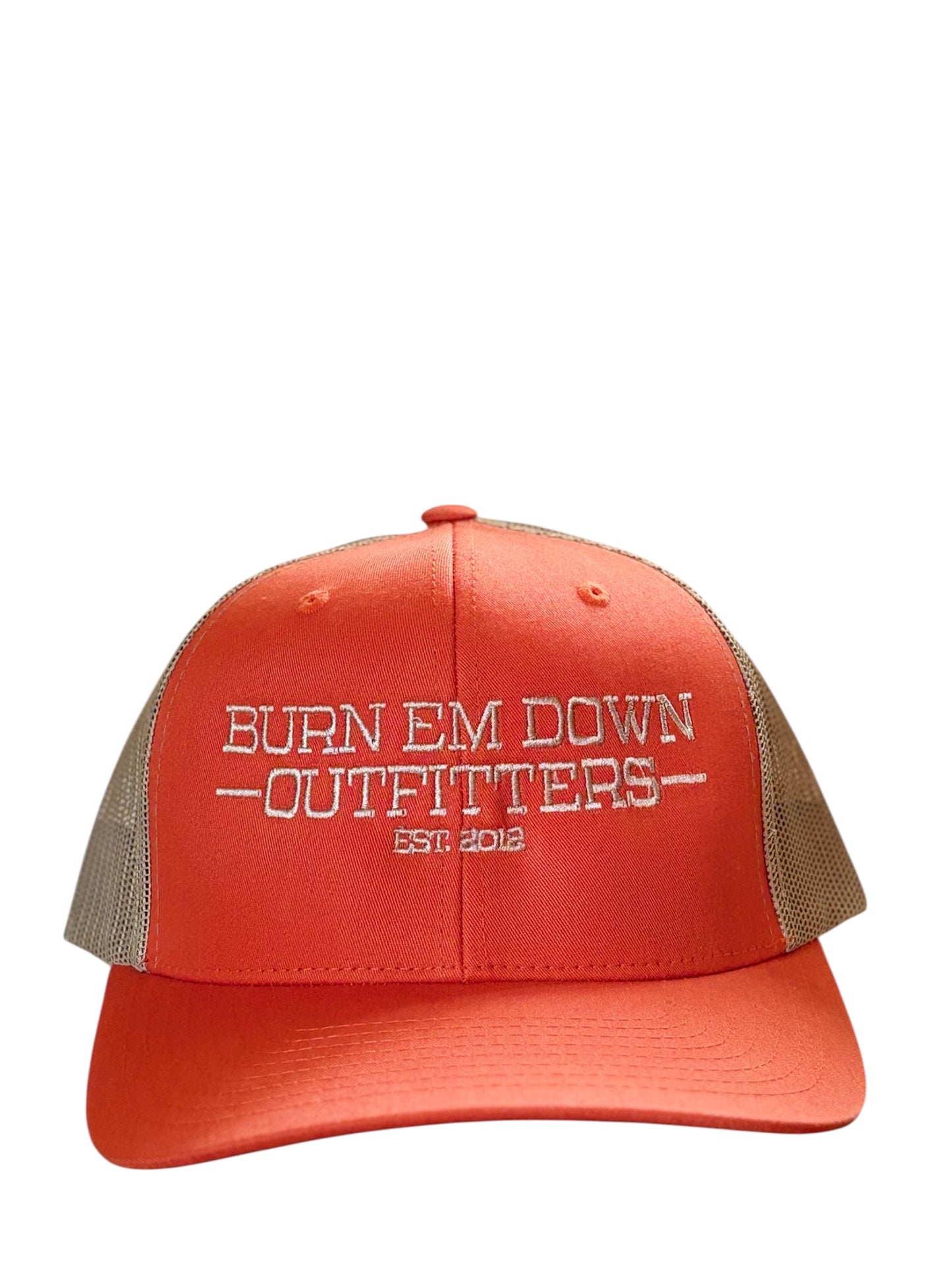 Orange and Tan Logo Hat