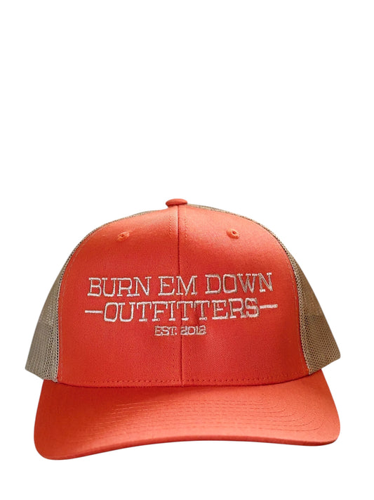Orange and Tan Logo Hat