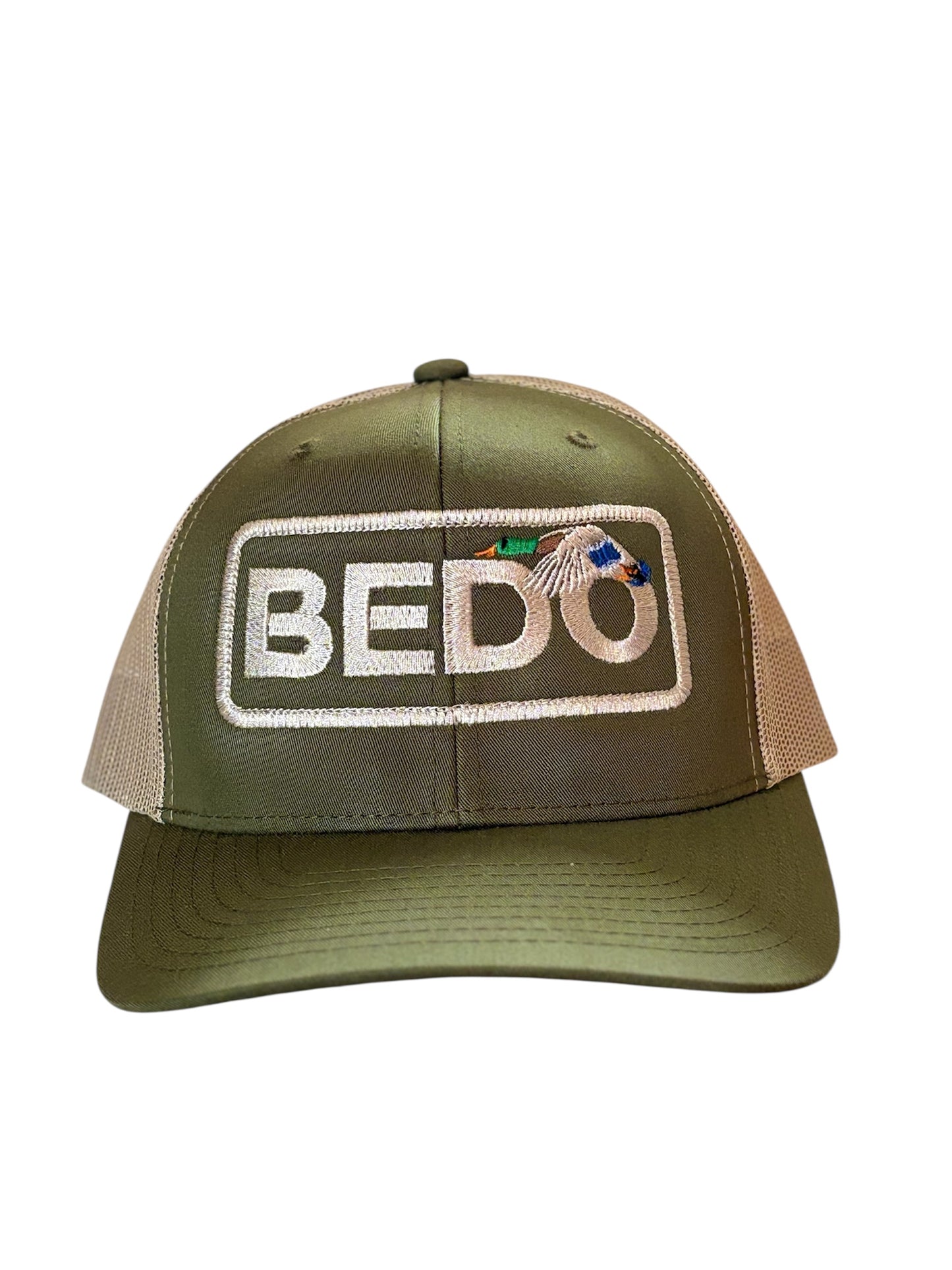 Olive and Green Duck Bedo Hat
