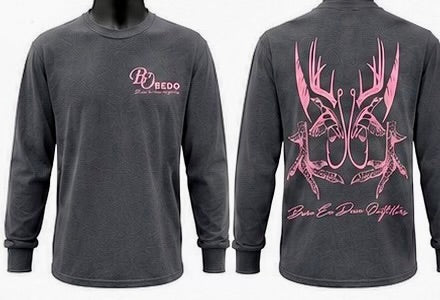 Pink Southern Huntress Tee Long Sleeve – Black