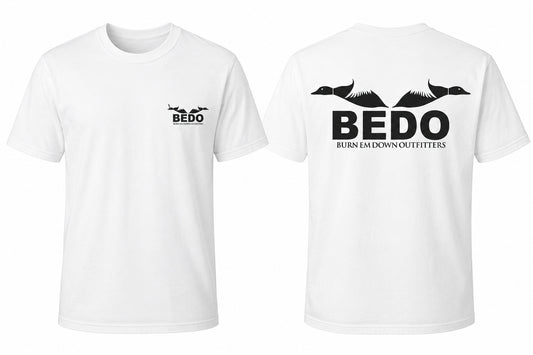 BEDO Flying Ducks Logo Tee – White