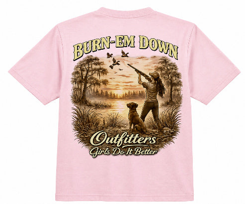 Girls Do It Better Outdoors Tee - Pink