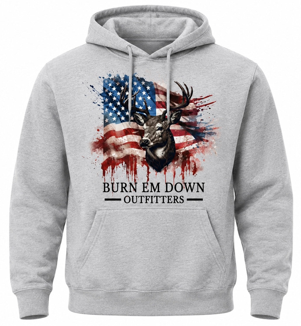 American Buck Hoodie – Gray