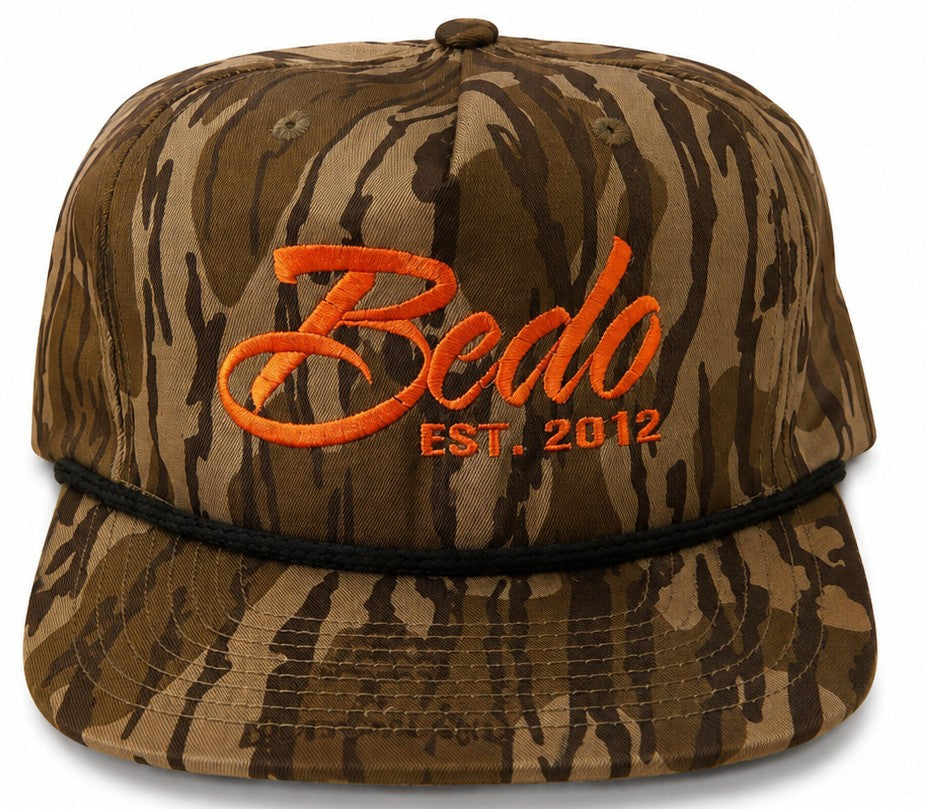 BEDO Orange Script Bottomland Rope Hat