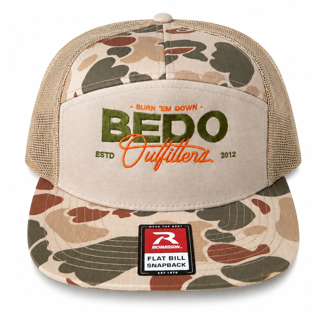 BEDO 7-Panel Desert Camo Flat Bill