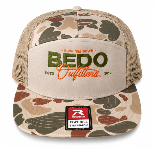 BEDO 7-Panel Desert Camo Flat Bill