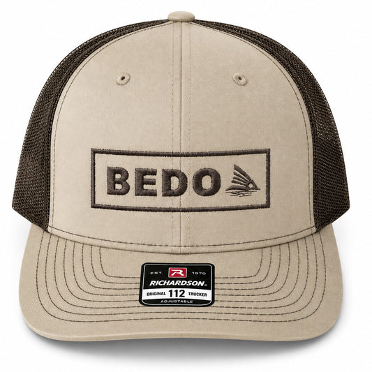 BEDO Fish Fin Trucker - Tan/Brown