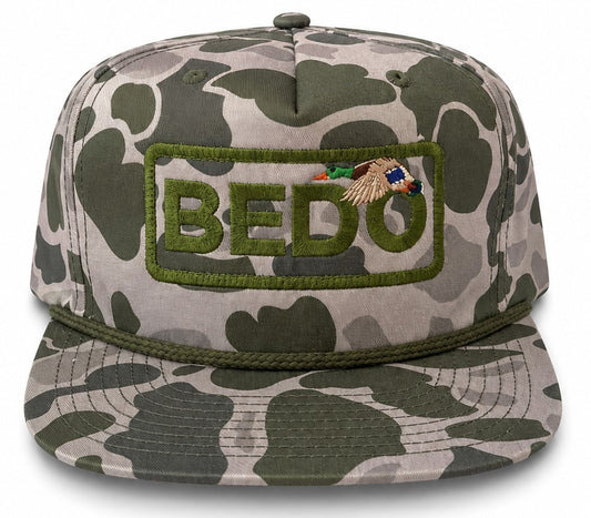 BEDO Block/Duck Camo Rope Cap - Gray