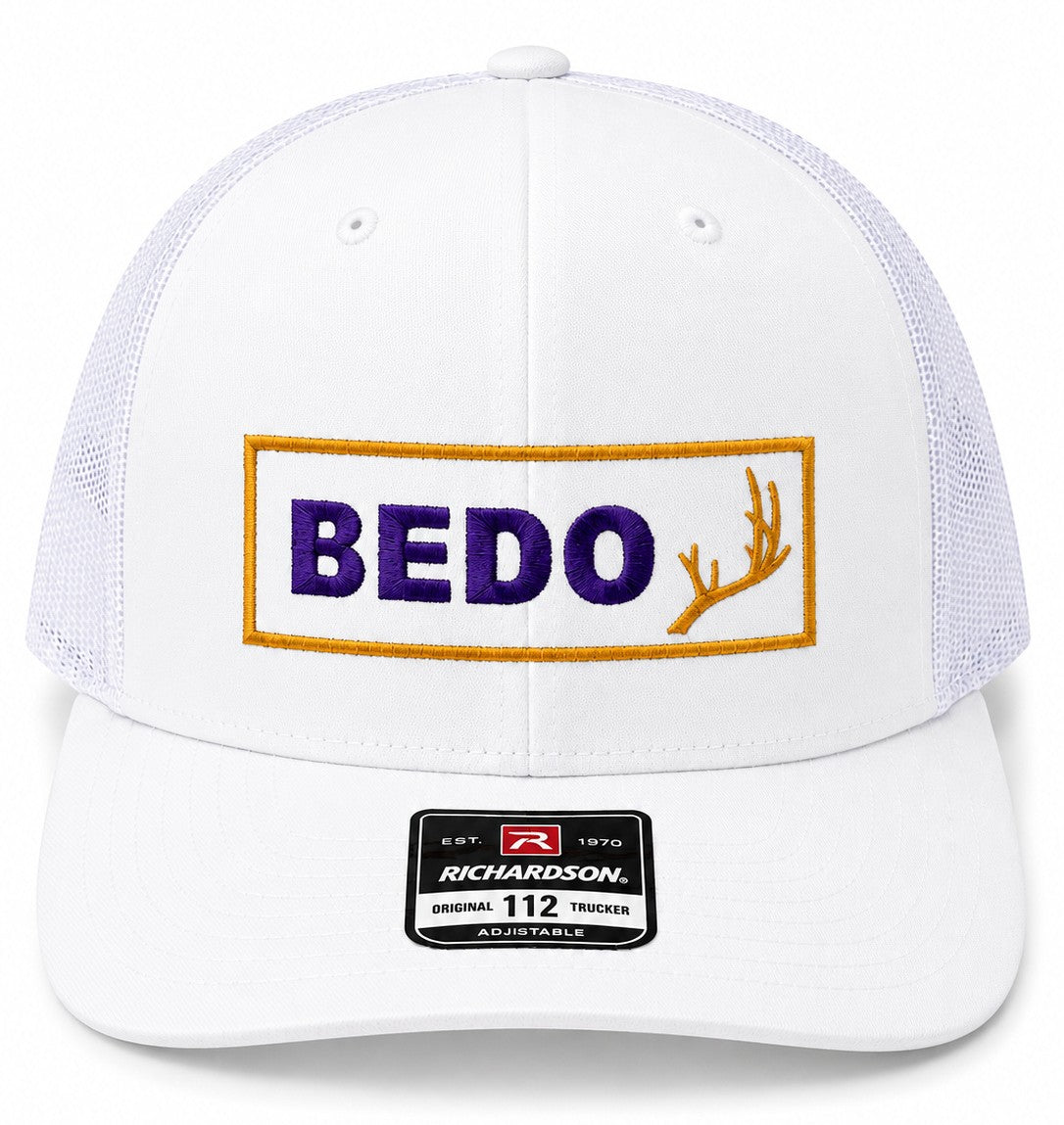 BEDO Antler Trucker - White Purple/Gold