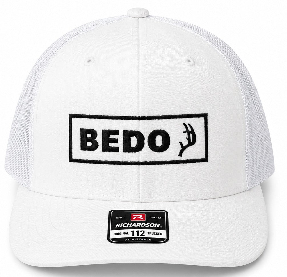 BEDO Antler Trucker - White/Black