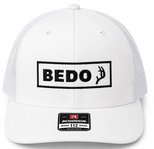 BEDO Antler Trucker - White/Black