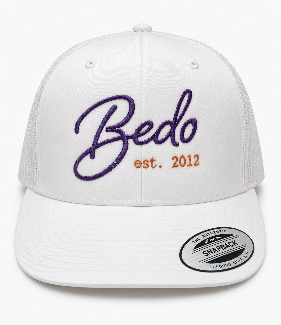 BEDO Classic Script Ladies LSU Snapback – White Purple/Gold