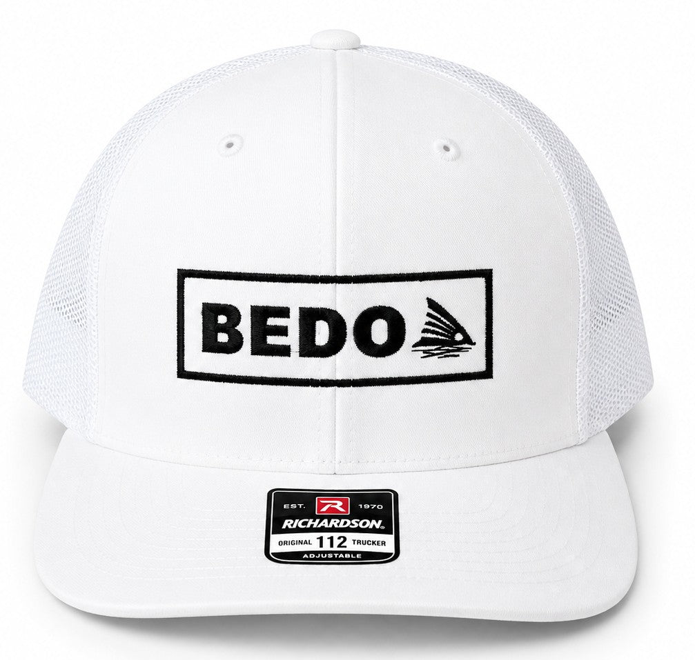 BEDO Fish Fin Trucker - White