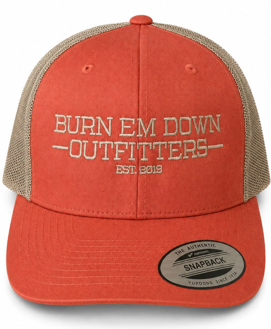 BEDO Est. 2012 Trucker - Burnt Orange/Khaki