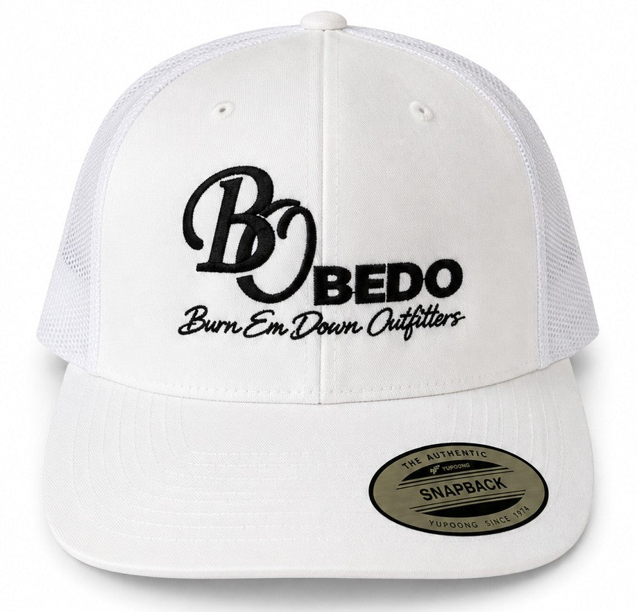 BEDO Classic Script Cap - White