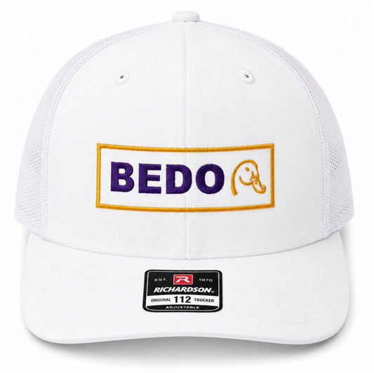 BEDO Duck Trucker - White Purple/Gold