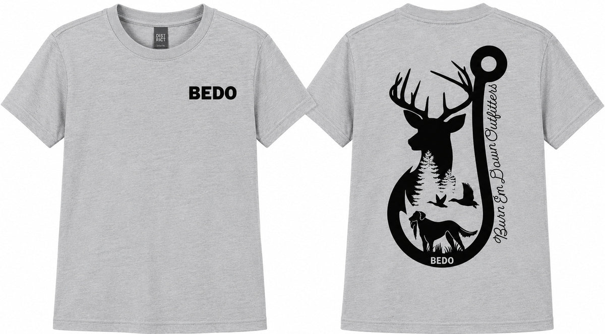 Hook & Hunt Tee – Gray