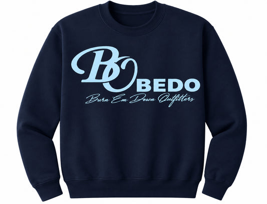 Signature Crewneck - Navy and Light Blue